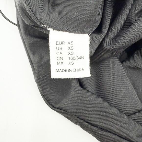 Mango‎ Pop Black Skinny Strap Bodysuit - Picture 3 of 3